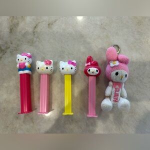 Hello Kitty PEZ dispensers set of 5